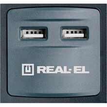 Мережевий фільтр REAL EL RS-8F USB Charge 8 розеток + 2xUSB 3м 16A 3x1.5мм2 Black (EL122300004) Мережевий фільтр REAL EL RS-8F USB Charge 8 розеток + 2xUSB 3м 16A 3x1.5мм2 Black (EL122300004)