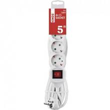 Удлинитель EMOS 4 розетки 5м 16А 3x1.5мм2 White (P1425R)