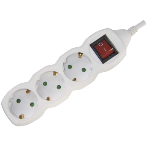 Подовжувач EMOS 3 розетки 3м 16A 3х1.5мм2 White (P1323R) Тип подовжувач