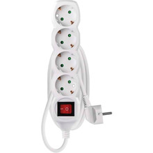 Удлинитель EMOS 4 розетки 3м 16А 3х1,5мм2 White (P1423R)