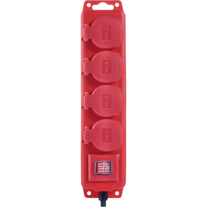 

Сетевой фильтр EMOS 4 розетки 5 м Red (P14251), Мережевий Подовжувач P14251, 4 розетки, 5 м.