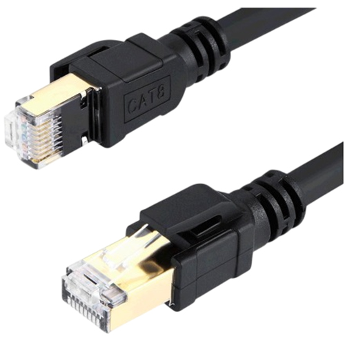 Патч-корд VEGGIEG 0,5 м black (PCV-V-E801)