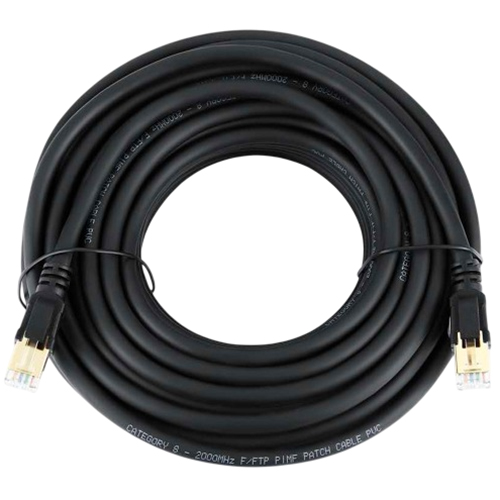 Патч-корд VEGGIEG 10 м black (PCV-V-E808)