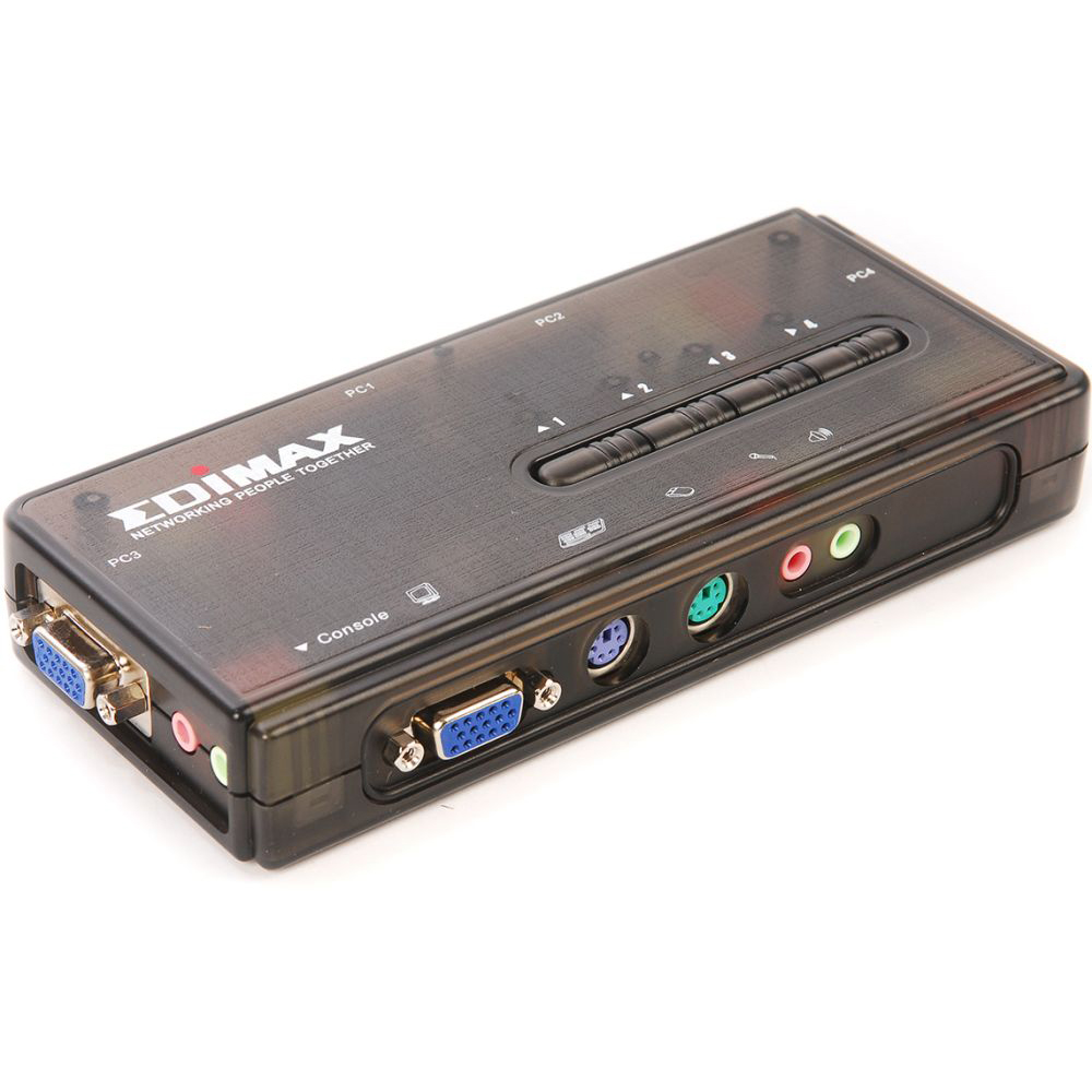 KVM-переключатель EDIMAX KVM 4PORT AUDIO/W/CAB KIT EK-PAK4