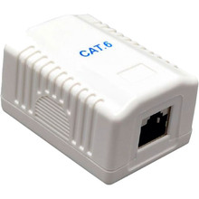 Розетка Cablexpert однопортовая RJ-45, 6 cat, внешняя (NCAC-1F6-01)