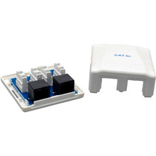 Розетка Cablexpert 2 x RJ-45 6 cat, зовнішня (NCAC-2U6-01)