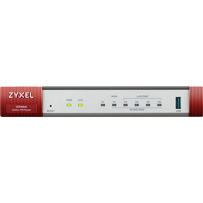 

Межсетевой экран ZYXEL ZyWALL VPN50 (VPN50-EU0101F), VPN50