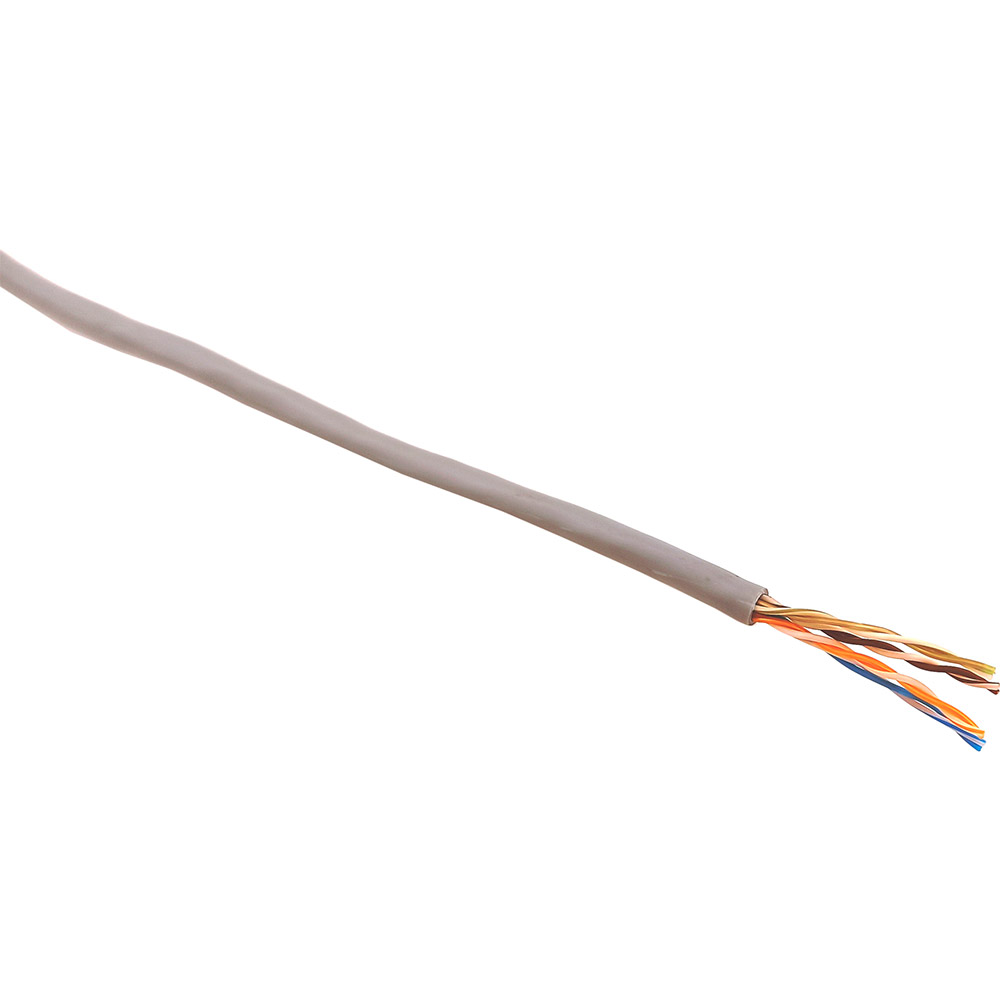 

Витая пара ЗЗЦМ UTP 4x2x24AWG [0,51] [СU] cat.5e PVC 305 м Grey (70327), Кабель мережевий UTP 305м 4x2x24AWG[0,51]