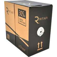 Витая пара RITAR FTP КНПЭ 4 x 2 x 0.54 cat 6 CU 305 м Black (00553)