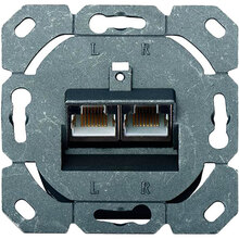 Розетка DIGITUS CАТ 5e STP 2xRJ45 8P8C (DN-9002-N)