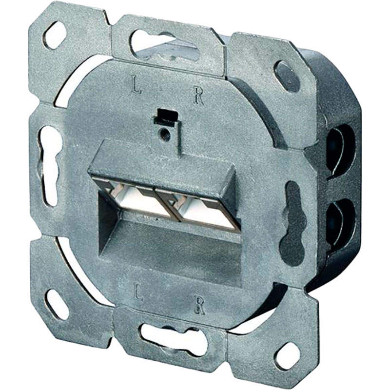 Розетка DIGITUS CАТ 5e STP 2xRJ45 8P8C (DN-9002-N) Количество LAN-портов 2