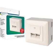 Розетка DIGITUS CАТ 5e STP 2xRJ45 8P8C (DN-9002-N)
