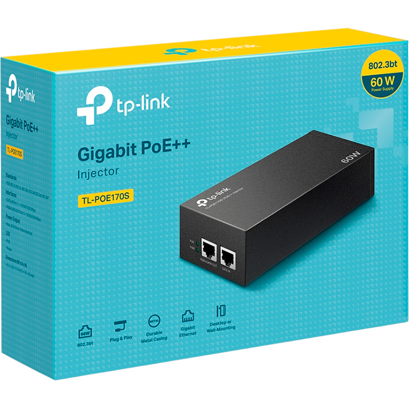 Замовити Інжектор PoE++ TP-LINK інжектор TL-POE170S