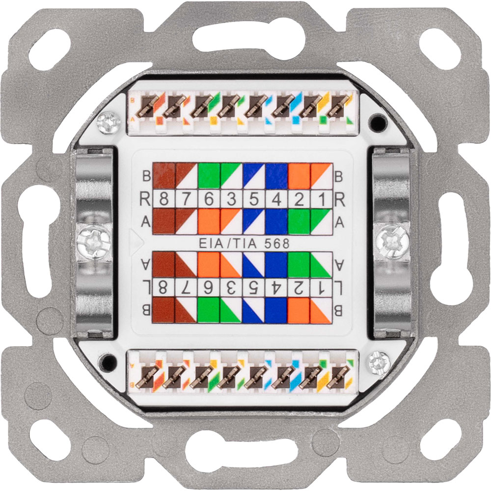 Заказать Розетка 2E CАТ 5e FTP, 2xRJ45, 8P8C (2E-FASEPAN-2GROUND)