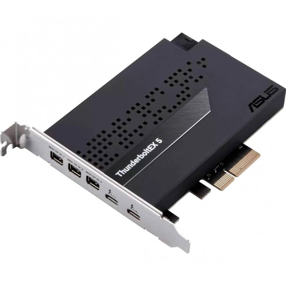 Плата-адаптер ASUS PCIe ThunderboltEX (90MC0E50-M0EAY0) Внешние разъемы 2 х Thunderbolt 4 USB-C, 3 х mini DisplayPor 1.4