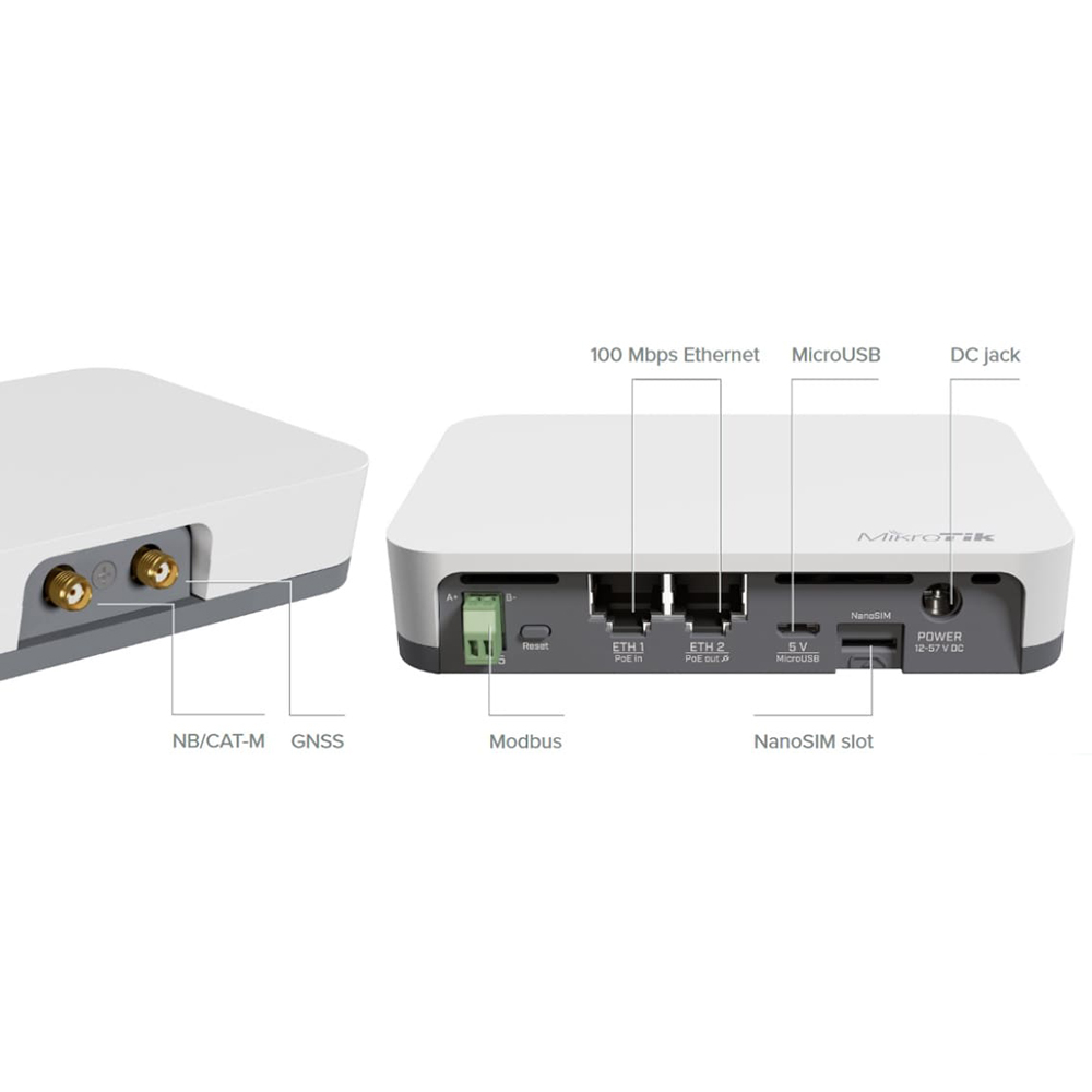 Шлюз MIKROTIK KNOT IoT (RB924I-2ND-BT5&BG77) Антена вбудована