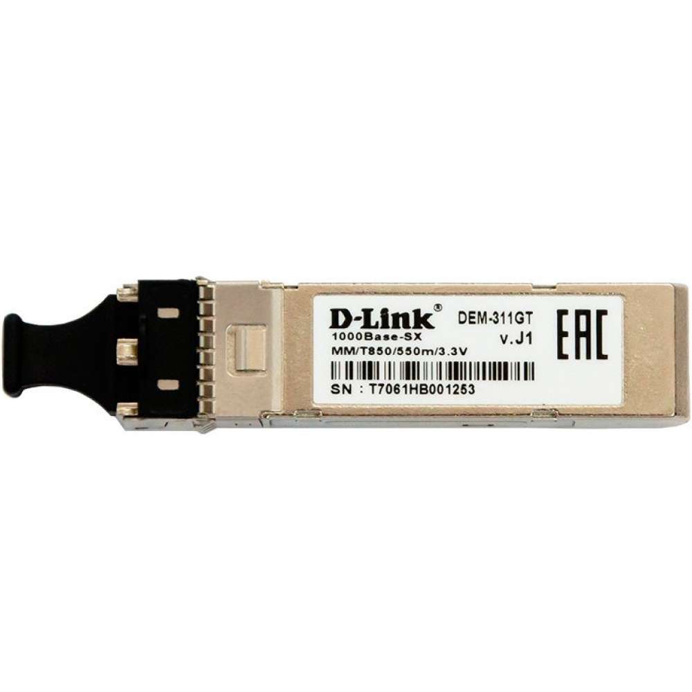 Трансивер D-LINK SFP 1x1000BaseSX (311GT) Тип трансивер