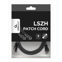 Патч-корд CABLEXPERT Cat 6A 25 см Black (PP6A-LSZHCU-BK-0.25M)