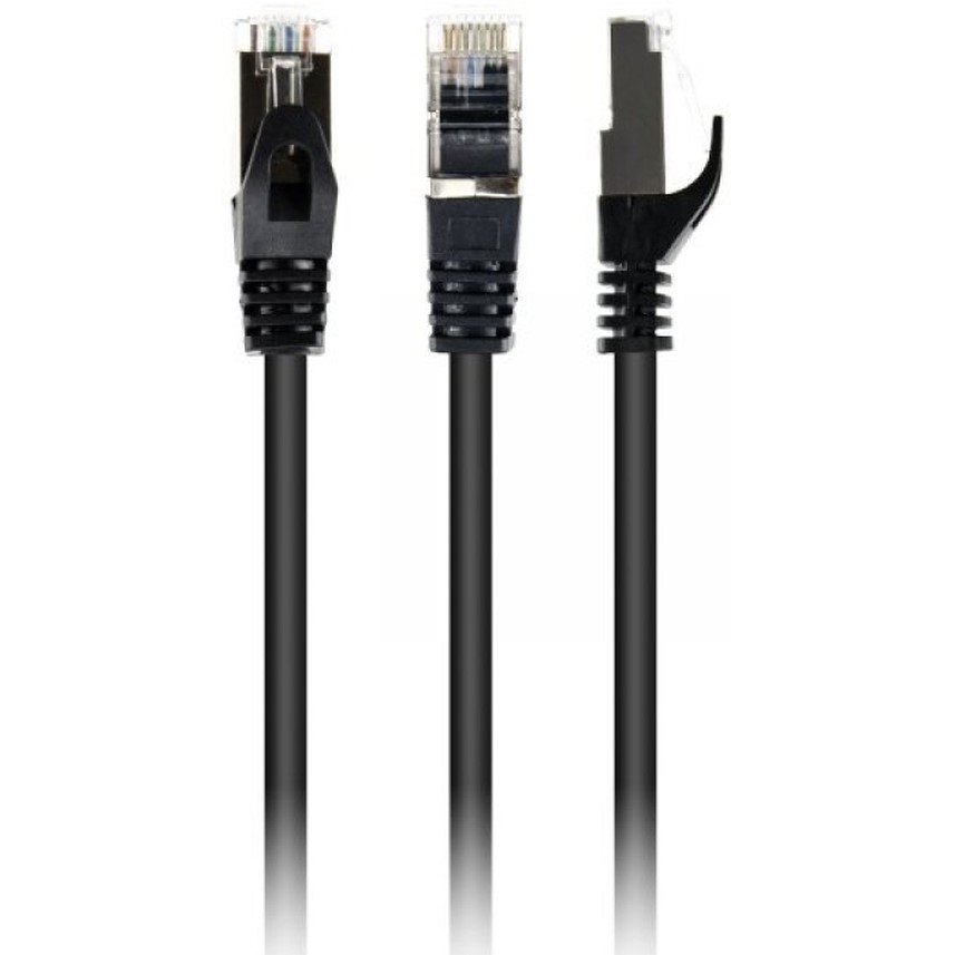 Патч-корд CABLEXPERT Cat 6A 25 см Black (PP6A-LSZHCU-BK-0.25M) Тип патч-корд