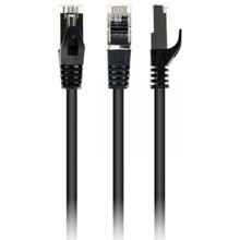 Патч-корд CABLEXPERT Cat 6A 25 см Black (PP6A-LSZHCU-BK-0.25M)