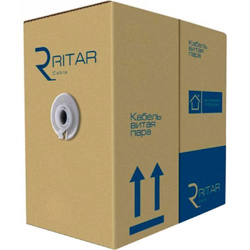 Кабель витая пара RITAR UTP 305м White Corton BOX (08534)