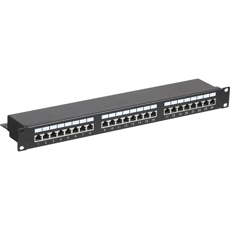 Патч-панель HYPERNET 24 x RJ-45 FTP 1U cat.5e Black (PP-KFSTP24)