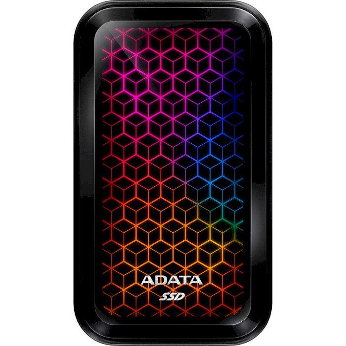 Внешний SSD накопитель ADATA USB 3.2 Gen 2 Type-C SE770G 1TB RGB Black (ASE770G-1TU32G2-CBK)