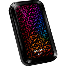 Внешний SSD накопитель ADATA USB 3.2 Gen 2 Type-C SE770G 1TB RGB Black (ASE770G-1TU32G2-CBK)