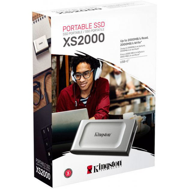 В интернет магазине Внешний SSD накопитель KINGSTON XS2000 2TB USB 3.2 Type-C (SXS2000/2000G)