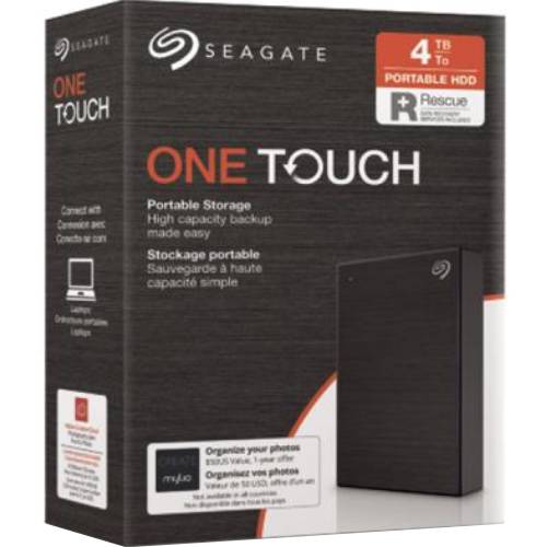 Заказать Внешний жесткий диск SEAGATE ONE TOUCH 4TB Black (STKC4000400)