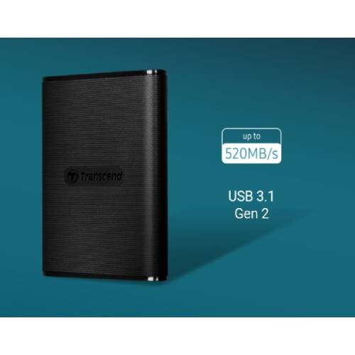 Фото Внешний SSD накопитель TRANSCEND ESD270C 500GB USB 3.1 Gen 2 Type-C (TS500GESD270C)