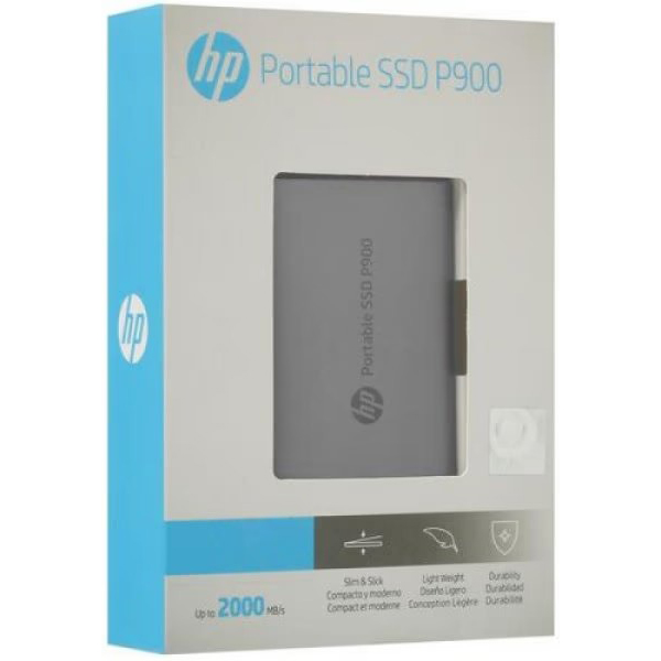 Зовнішній SSD накопичувач HP 1Tb USB 3.2 Gen2 Type-C P900 TLC Gray (7M692AA) Ємність 1 Тб