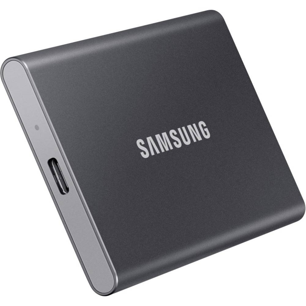 Зовнішній SSD-накопичувач SAMSUNG 4Tb T7 Titan Gray (MU-PC4T0T/WW) Інтерфейс USB Type-C