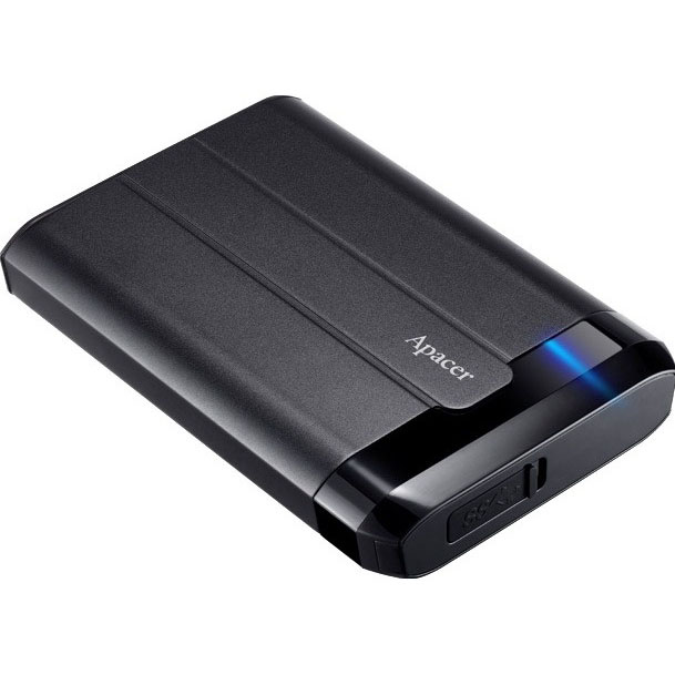 Внешний жесткий диск APACER AC732 1TB USB 3.2 Black (AP1TBAC732B-1) Емкость 1 Тб