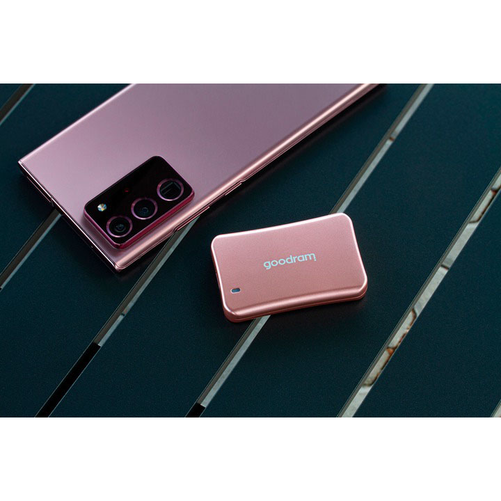 Зовнішній SSD накопичувач GOODRAM 2TB HX200 ROSE GOLD USB TYPE-C+A (SSDPR-HX200-2K0-RG) Форм-фактор 2.5"