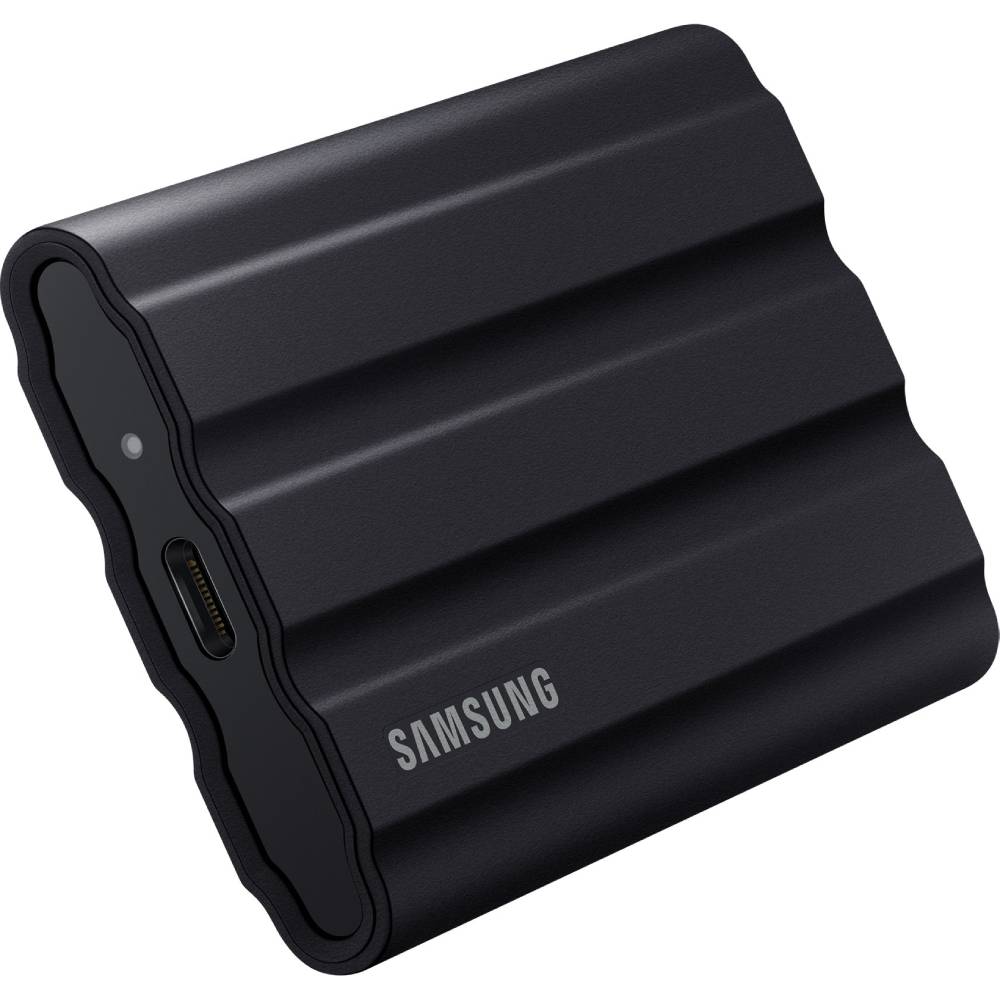 Зовнішній SSD накопичувач Samsung 2TB USB 3.2 Gen 2 1050 MB/s Black T7 (MU-PE2T0S/EU) Швидкість читання 1050