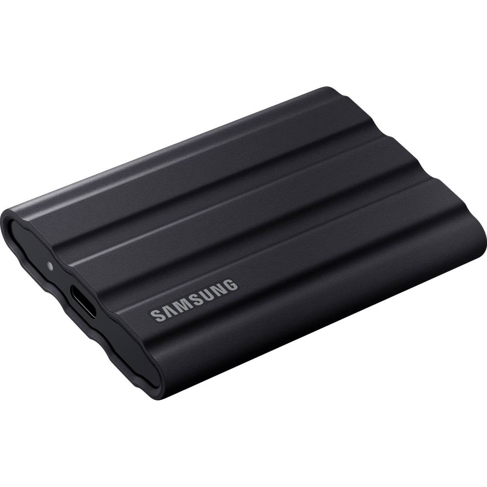 Зовнішній вигляд Зовнішній SSD накопичувач Samsung 2TB USB 3.2 Gen 2 1050 MB/s Black T7 (MU-PE2T0S/EU)