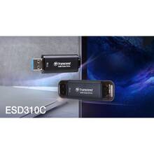 Внешний SSD накопитель Transcend External ESD310C 1TB USB Type-A/USB Type-C 3D NAND Gray (TS1TESD310C)