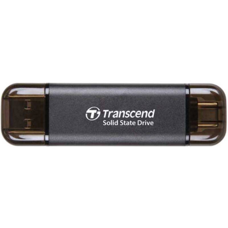 Зовнішній SSD накопичувач Transcend External ESD310C 1TB USB Type-A/USB Type-C 3D NAND Gray (TS1TESD310C) Інтерфейс USB 3.1 (3.2)