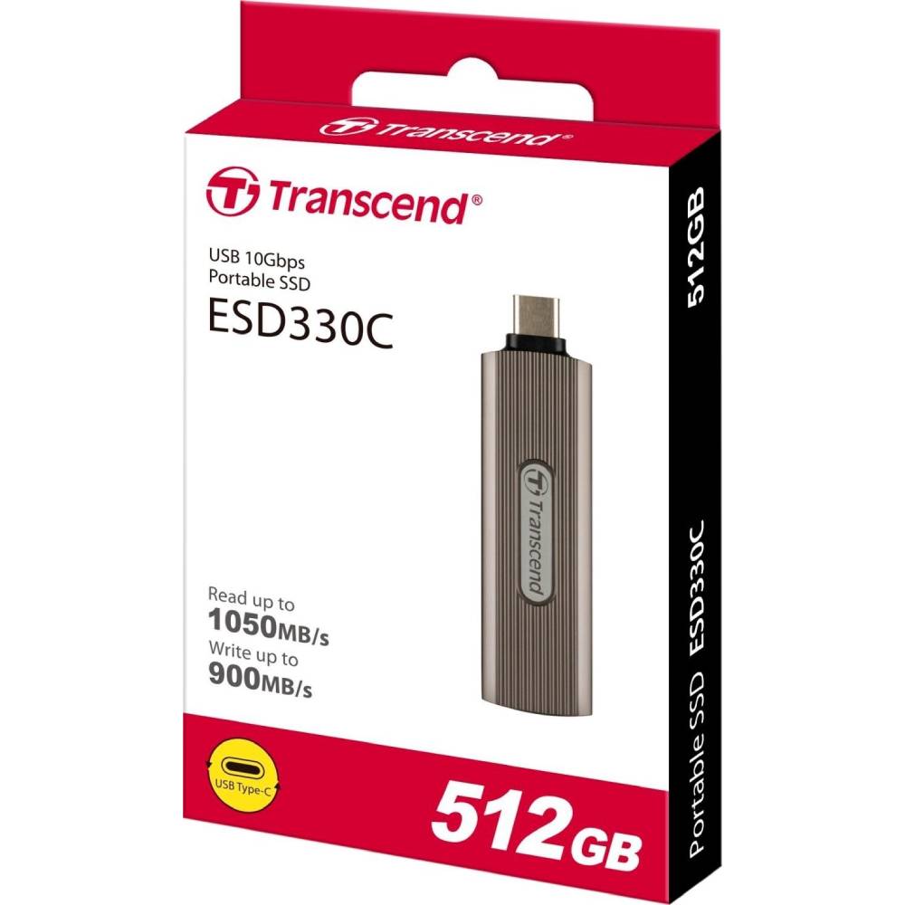 Зовнішній SSD накопичувач Transcend ESD330C 1Tb Gray (TS1TESD330C) Тип флеш-пам'яті 3D NAND