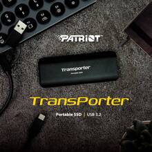 Внешний SSD накопитель PATRIOT 1.0TB Transporter Black (PTP512GPEC)