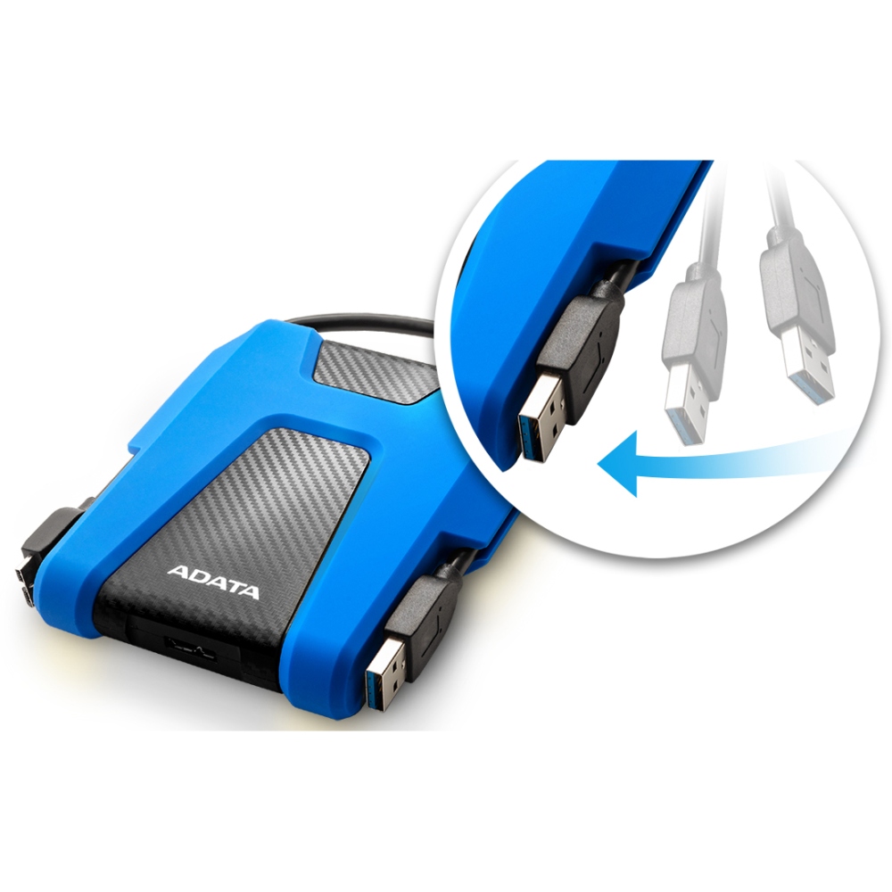 Зовнішній жорсткий диск ADATA 1TB HD680 Black (AHD680-1TU31-CBK) Інтерфейс USB 3.1 (3.2)