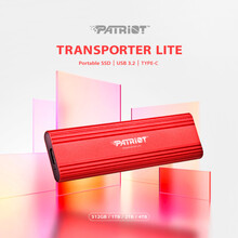 Внешний SSD накопитель PATRIOT Transporter Lite 4TB Type-C Red (PTPL4TBPEC)