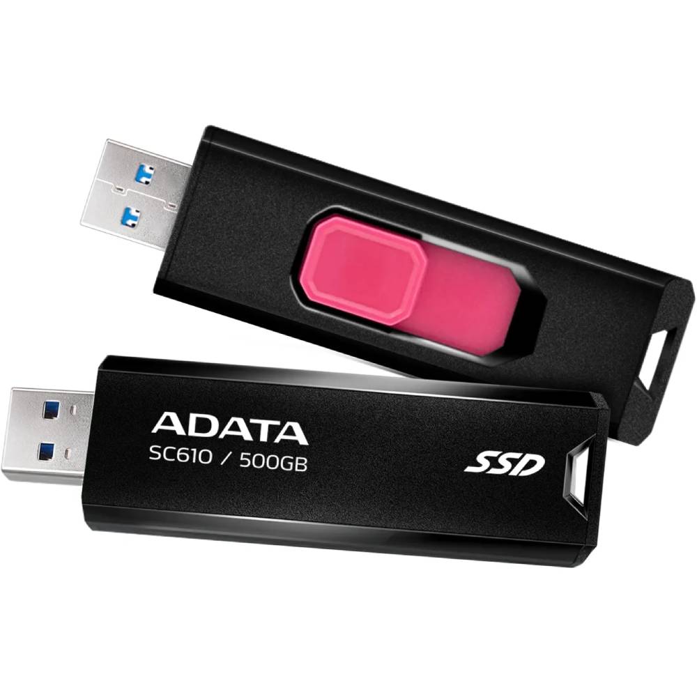 Фото Зовнішній SSD накопичувач ADATA USB 3.2 500GB (SC610-500G-CBK/RD)