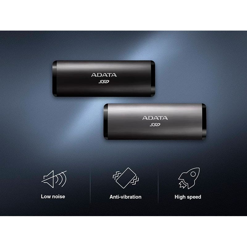 В Украине Внешний SSD накопитель ADATA SE760 512GB USB 3.2 Type-C 3D NAND TLC Black (ASE760-512GU32G2-CBK)