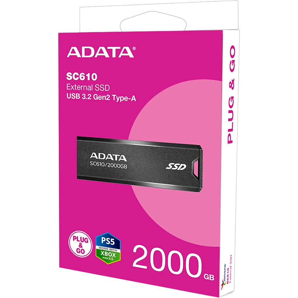 Заказать Внешний SSD накопитель ADATA SD610 2TB (SC610-2000G-CBK/RD)