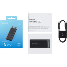 Внешний SSD накопитель SAMSUNG T5 EVO 2TB USB 3.2 Type-C Black (MU-PH2T0S/EU)