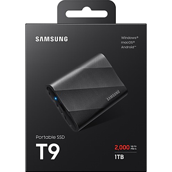 Фото Зовнішній SSD накопичувач SAMSUNG Portable T9 1GB (MU-PG1T0B/EU)