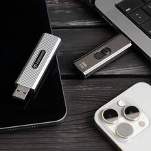 Внешний SSD накопитель TRANSCEND 2TB ESD320A USB 10Gbps Type-A Silver (TS2TESD320A)