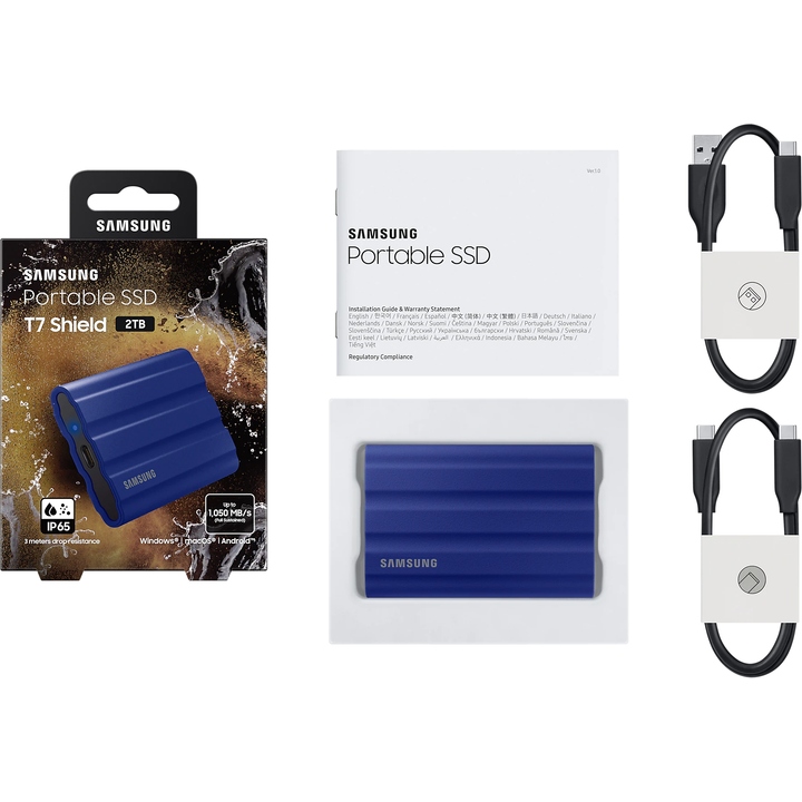 В інтернет магазині Зовнішній SSD накопичувач SAMSUNG 2TB T7 Shield USB 3.2 Gen 2 (MU-PE2T0R/WW)